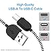USB C Cable, Type C Cable, 3A Fast Charge, Premium Nylon Braided, 4 Pack (3/6/6/10 FT), Compatible with Samsung Galaxy S10 S9 S8 Plus Note 9 8,Moto Z Z2,LG V30 V20 G5, Google Pixel
