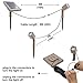 HEX 30X Twin Solar Spotlight Warm White LED Waterproof Dimmable Dusk to Dawn for Outdoor Garden Yard Landscape Pathway Downlight Uplight