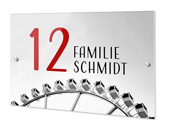 Grazdesign 200287 21x15 Ts Am Turschild Aus Acryl Riesenrad