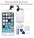 Glob-Tech iPhone 5S LCD Display Screen Replacement Touch Digitizer Full Assembly for iPhone 5S with Preassembled Components (Facing Proximity Sensor, Ear Piece, Front Camera) and Repair Tools, White