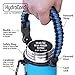 Gearproz HydroCord Handle for Hydro Flask Water Bottles, Wide Mouth Hydroflask 1.0, Iron Flask, Thermoflask and Takeya Reusable Water Bottles, Paracord Survival Strap, 25 Colors (White)