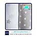 Pack N Play Portable Crib Sheet Set by LANCON Kids - 2 Pack of Ultra Soft, Premium 100% Jersey Knit Cotton Fitted Sheets (Gray Star/White Polka Dot)