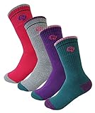 4&5Pack Women Full Cushion Hiking/Camping/Outdoor Crew Socks