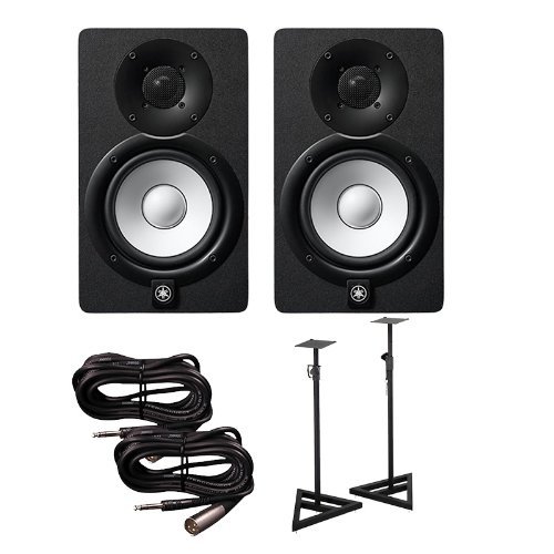 Yamaha Hs5 Active Monitors (Pair) With Trs XlrMale Cables And Speaker