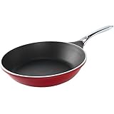 Nordic Ware Pro Cast Traditions Saute Skillet with Stainless Steel Handle, 12-Inch, Cranberry