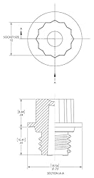 Caplugs RPO-M-12X1.5 – RPO-M Series – Threaded