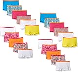 Fruit of the Loom Little Girls' Boyshort (Pack of 22), Assorted, 10