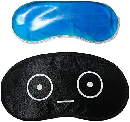 Unique Cool Unisex Cold/Warm Sleeping/Travel Eye Mask Gel Pack for Travel, Meditation, Puffy Eyes & Dark Circles EM-09