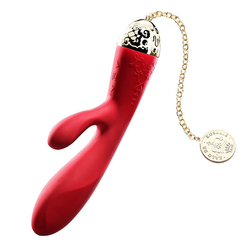 Zalo Rosalie Rabbit Vibrator with App Control Red Ø 3.7 x 20 cm