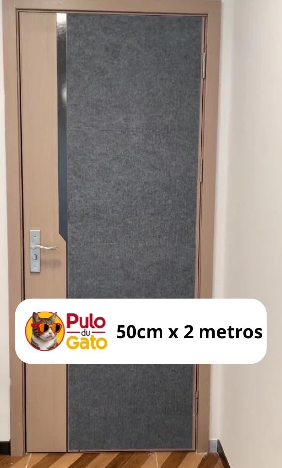 Carpete Arranhador Adesivo Protetor (Bege, 50cm x 2 Metros)