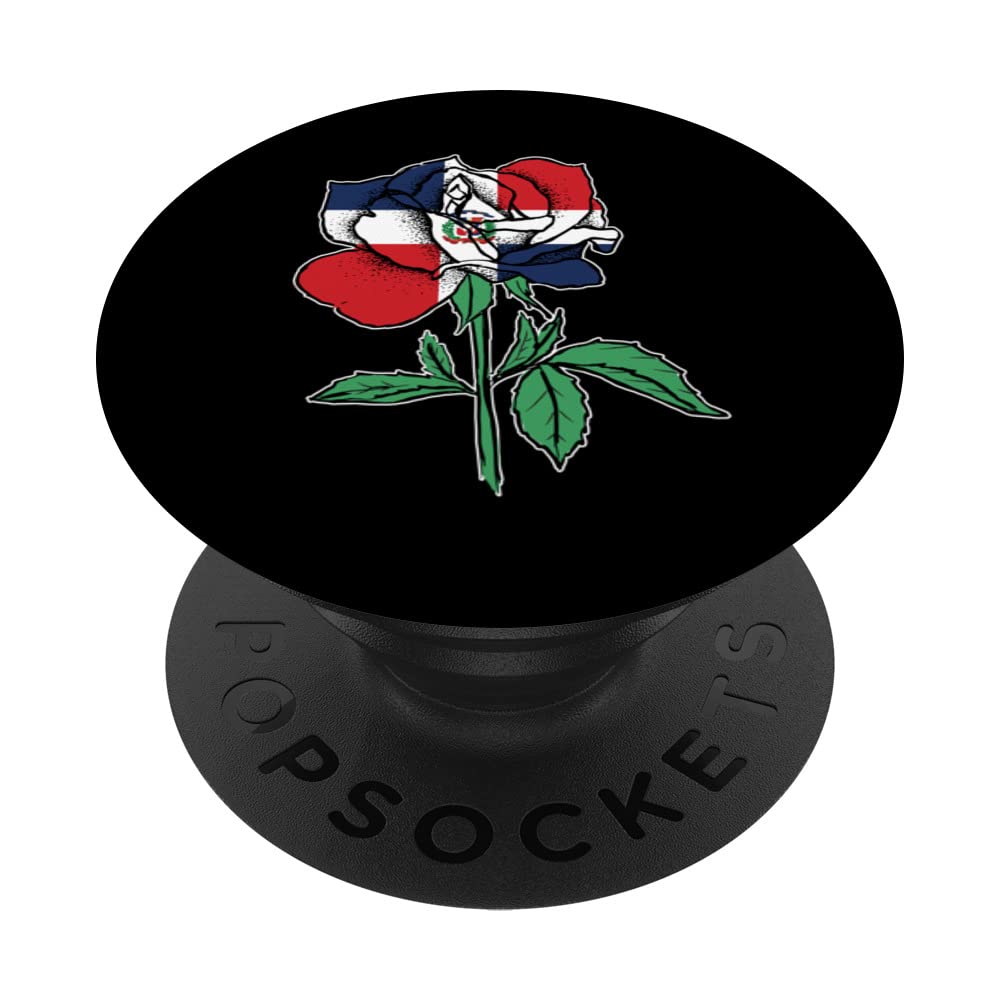 Dominican Republic Rose Dominican Republic PopSockets Swappable PopGrip
