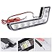 XCSOURCE 2pcs 8-LED White LED DRL Daytime Running Light L Shape Front Fog Light for Mercedes-Benz MA145