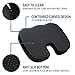 Seat Cushion Memory Foam - Soft. Orthopedically Designed For Sciatica - Coccyx - Tailbone - Lower Back Pain Relief. Ideal For Home - Office Chair - Wheelchair - Car. Non-slip Bottom. Carrying Bag.