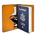 Personalized Passport Holder Travel Wallet PU Leather Vaccine Case Protector Cover Credit Card Slots RFID Blocking Customized for Women and Men Cute