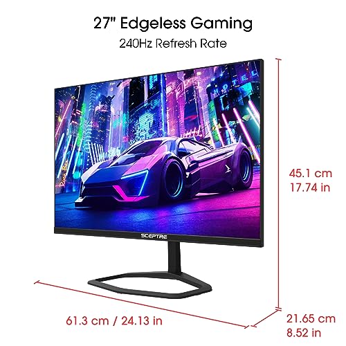 Sceptre 27 inch 240Hz Gaming Monitor AMD FreeSync Premium HDMI