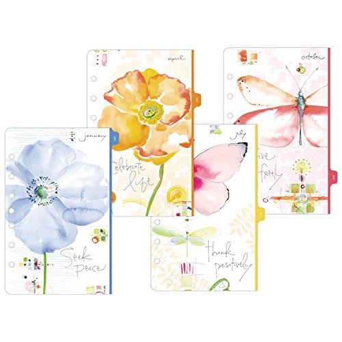 Kathy Davis for Day-Timer 2019 Planner / Appointment Book Refill, 5-1/2" x 8-1/2", Desk Size 4, Two Pages Per Week, Loose Leaf (52122)