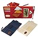 AUDEW Multi-function Car Visor Organizer Pouch, Card Storage Holder, Sun Shade Pouch Bag, CD Storage for Auto Vehicle Truck Red