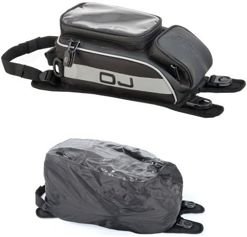 DUCATI HYPERSTRADA 821 2019-2019 Bag OJ M067 tank backpack for motorcycle black attachment with universal strap fastening 15X26X7CM