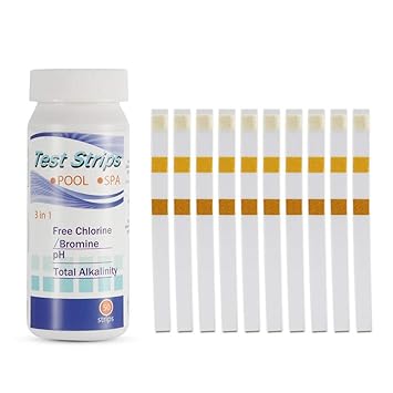 Aroyel Test Strips 3 In 1 Swimming Pool Spa Hot Tub Water