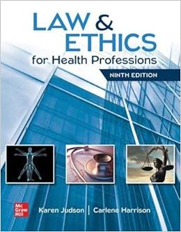Law Ethics For Health Professions 9781260021943 Medicine Health Science Books Amazon Com