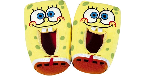 Zapatillas bob esponja figura de la historieta zapatilla de felpa 11  pulgadas bob esponja|slipper fabric|slippers cheapslippers china -  AliExpress