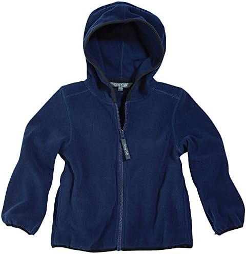 Little Boy Navy Blue Polar Fleece Hooded Jacket by Cozy Cub, Size 5-6
