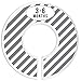Baby Closet Size Dividers, Dark Gray, Set of 6 Organizers, Stripe, Chevron