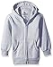 American Hawk Little Boys' Toddler Fleece Zip Front Hoodie, Heather Grey, 2T