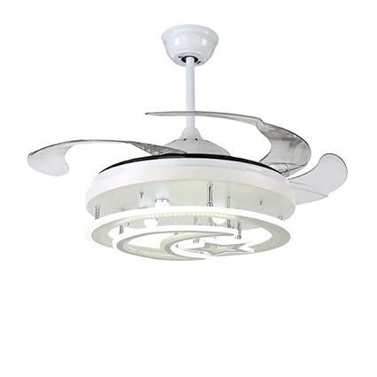 Tiptonlight 42 Inch Ceiling Fan With 4 Shrinkable Transparent