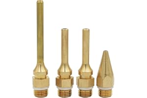 Bestgle Pure Copper Hot Melt Glue Gun Nozzle, Glue Gun Nozzles Replacement Kit Copper Tip Tool Accessories for Hot Melting Gl