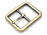 CRAFTMEMORE 4pcs Single Prong Belt Buckle Square