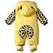 Baby Cows Warm Body Suit Autumn and Winter Clothing Baby Romper (0-6Months, Yellow)