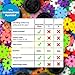 BUILD A BRAIN Imagination Flakes 500 Piece Interlocking Plastic Disc Set with Wheels Kit: Alternative Building Toys to Blocks Set; Kids Snowflake STEM Toys; Boys and Girls Educational, Connecting Toys