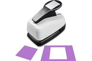 HKKYO Square Punches for Paper Crafts 0.7 inch Square Hole Punch Squares Paper Punches for Crafting SquarePunch Cutter Squares Shape Hole Puncher for Scrapbooking Card Making DIY Project