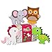 Happy Felties - Dreamland Buddies - Felt Animal Crafting Sewing Kit and Animal Crafts - Fun DIY Stuffed Animal Sew Kits for Kids Boys and Girls - Beginner Friendly
