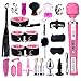 Wytinug 21pcs Rêšt-ŕáîntš Party Toys Kit 4 Vinrators Háńd Cûffs Chōkêŕ Mǿǔth Plùgš B-on-dd-Age Set