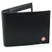 Alpine Swiss Men's RFID SAFE Men’s Leather Wallet Hybrid Bi-fold with Flip out ID, Black