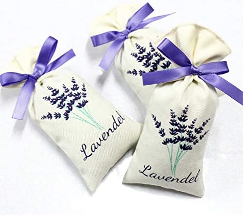Wuyue Hua 3 pcs Lavender Sachet Bags, Organic Lavender Buds for Home Fragrance,Fresh Lavender Scent Deodorant Sachets Mosquito Repellent Sachet Bags