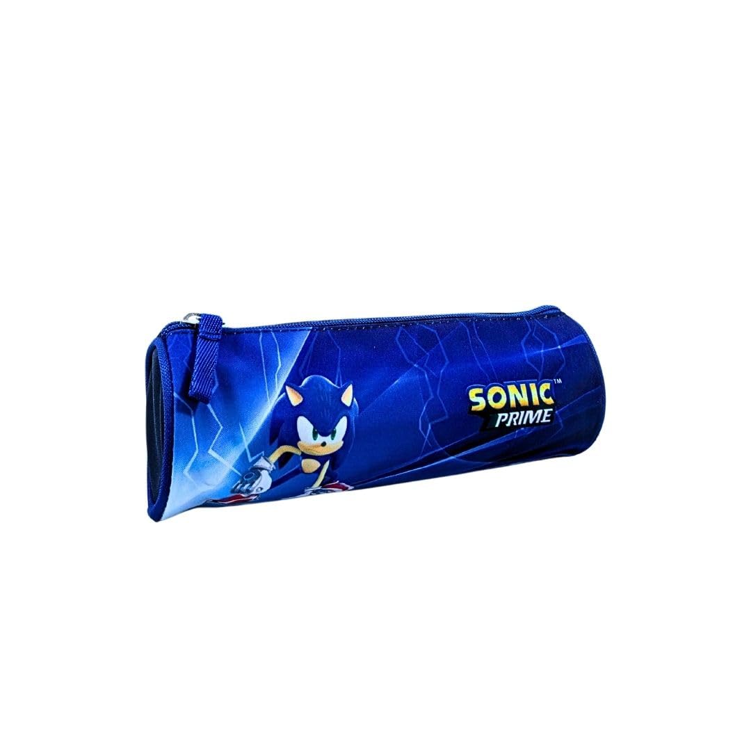 mybagstory Sonic – Children's Pencil Case – School – Primary – Kindergarten – Daycare – Boys Pencil Case – Size 23.3 cm – Gift Idea, Sonic - Blue, Enfant, Classic