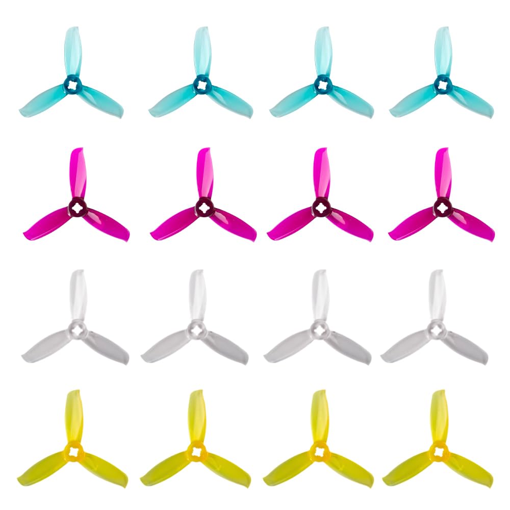 Photo 1 of 16Pcs Gemfan 3028 3inch Propeller 3-Blade PC Props 5mm Hole for 1106-1306 Motor FPV Racing Drone Multicolor Quadcopter