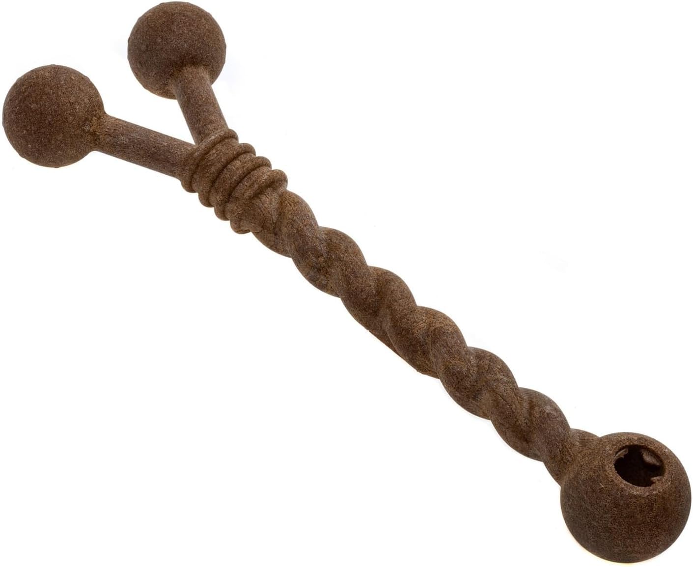 ECOMFY Strong Dog Wood Eco chew toys for Dogs, Twister 30cm, Scented and Long Lasting, Super Strong Dog Toy for Aggressive chewers, Ideal for Pulling Play, Eco-Friendly Dog Chew Toy