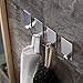 4-Pack SUS 304 Stainless Steel 3M Self Adhesive Hooks Bathroom Kitchen Towel Robe Hook