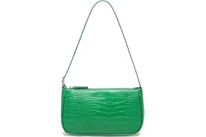 WSRYDJDL Small Purse for Women, Adjustable Shoulder Bags Crocodile Pattern Clutch Purse with Zipper Closure Retro