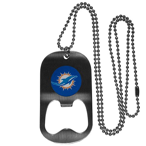 NFL Miami Dolphins Bottle Opener Tag Necklace