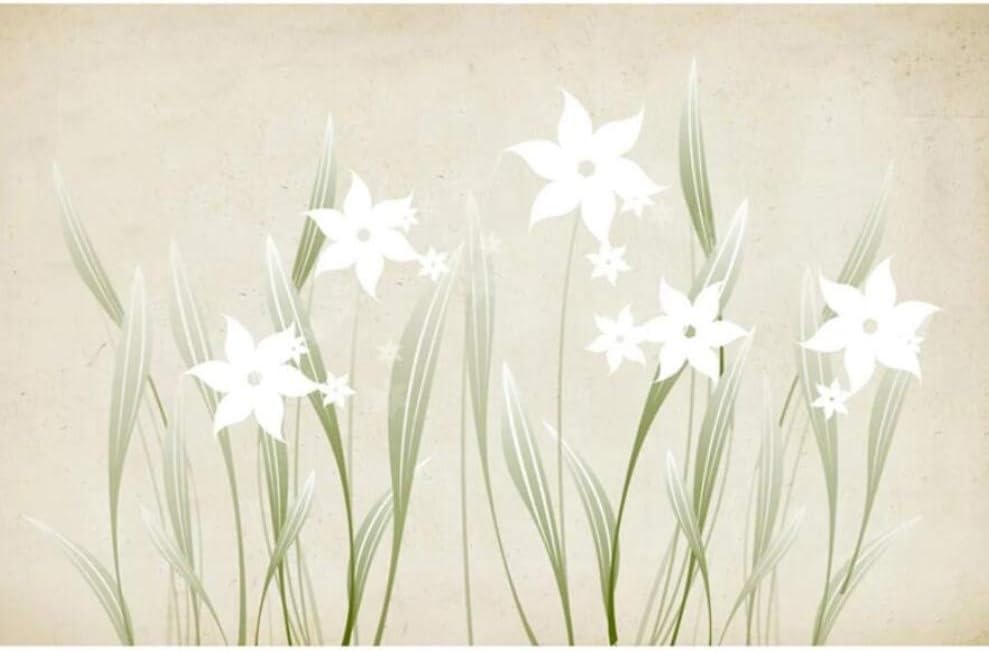 Wallpaper 3D Non-Woven Silk Cloth Mural Custom Simple Modern Water Grass Background Wall Nordic Watercolor Tv Sofa Bedroom Wall Wall Cloth, 200 * 140