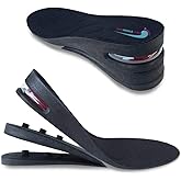 Height Increase Shoe Insoles with Air Cushion (3 Layers (2.5" UP), Large (Men's 7-11))