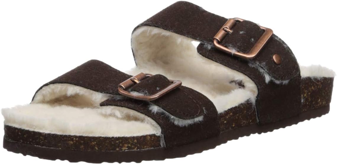 madden girl fuzzy slides