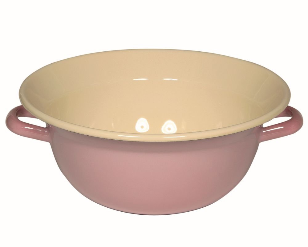 Riess Classic - Household Articles Colour/Pastel Bowl with 2 Handles Diameter14 cm Pink