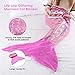 LANGRIA Mermaid Blanket Glittering Flannel Mermaid Tail Blankets for Girls Kids Teenagers Adults Super Soft Warm Lightweight in Living Room Bedroom All Seasons (60''X25'', Purple)