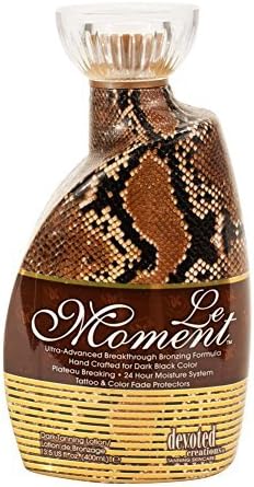 Devoted Creations Le Moment Tanning Lotion Fast Acting, Long Lasting Bronzing Formula Will Revolutionize The Way You Look At Tanning Lotion by Devoted Creations